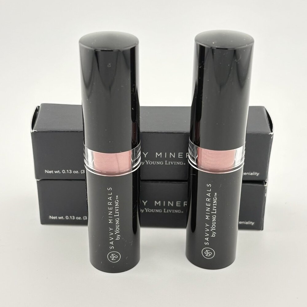 Lot of 2 ~ New Savvy Minerals by Young Living Miss Congeniality Lipstick